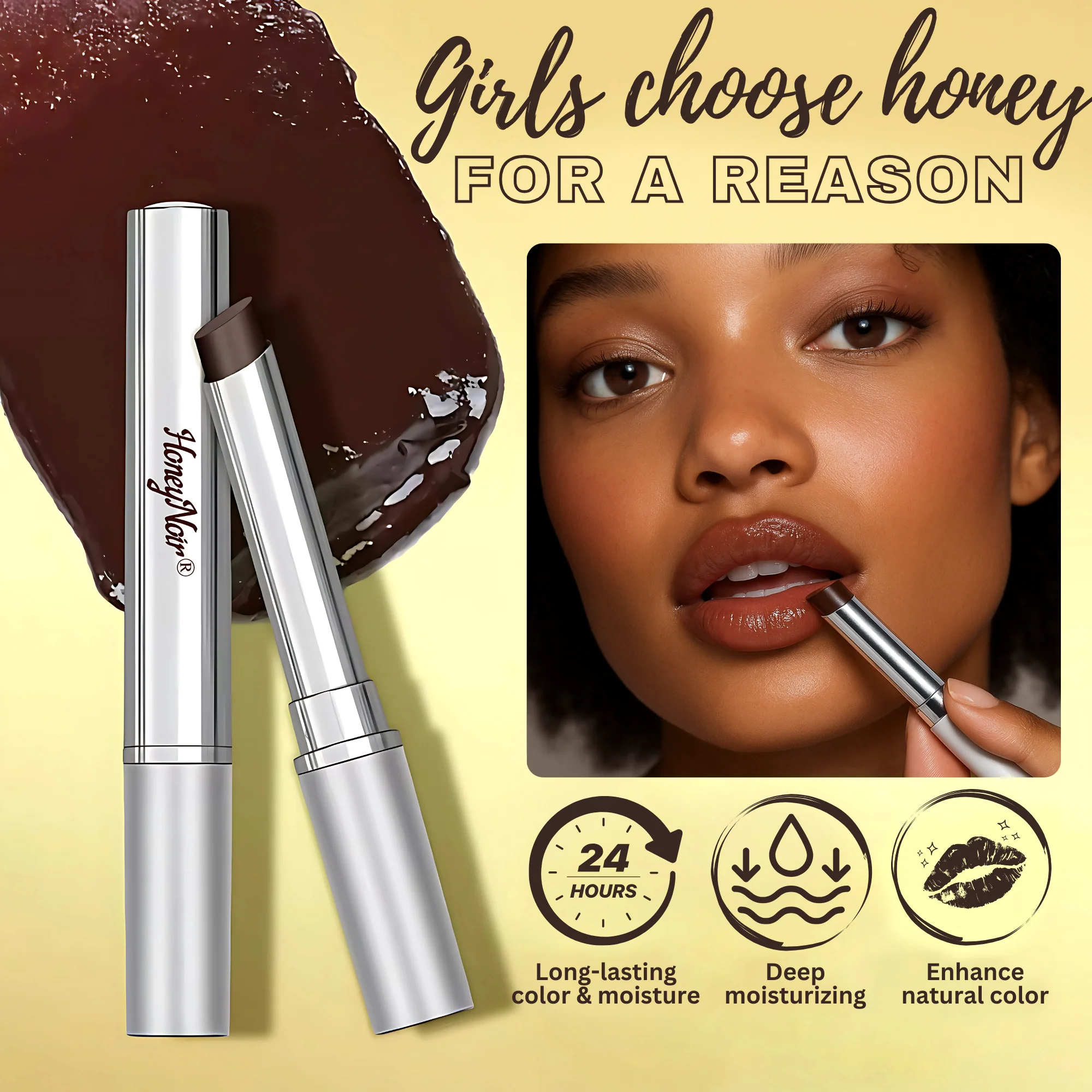LuxePro Honey Lipstick